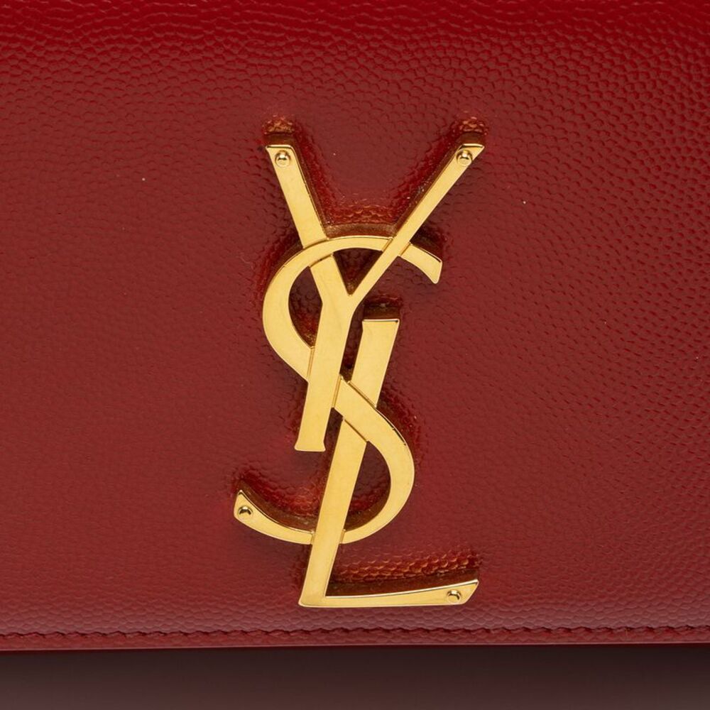 Saint Laurent Grain de Poudre Monogram Kate Small Shoulder Bag - Picture 10 of 13